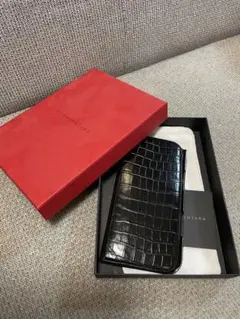 ボナベンチュラ　ブラック エンボスクロコレザー16promax