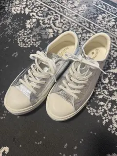 SAINT LAURENT グリッターシルバー スニーカー - メルカリ