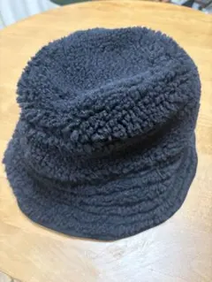 フリース バケットハット 黒