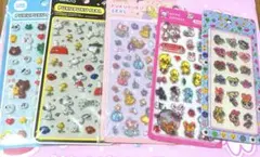 ボンボンドロップ　シール　ディズニー　スヌーピー　プリンセス　うるちゅる　もじ