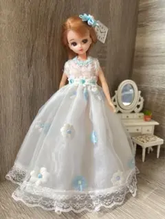 リカちゃん　ブライス　ハンドメイド服　ドレスC59