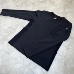 NIKE ナイキ 長袖 ブラック 速乾 黒 L ロンT 刺繍 ロゴ