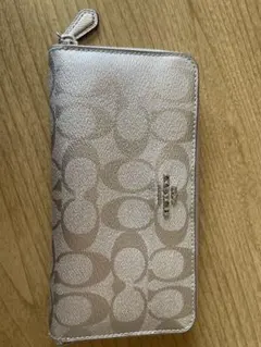 Coach シルバー ロゴ 長財布
