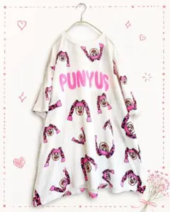 PUNYUS/ NAOMIチャン総柄Tシャツ ダボッと!ゆったりオーバーサイズ4のサムネイル
