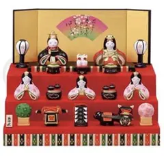 薬師窯(yakusigama） 錦彩華みやび雛(三段飾り) ♡匿名配送♡