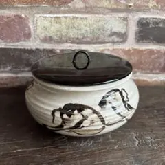 茶道具/水指 高麗 鉄釉絵水指 広州窯 共箱 - メルカリ