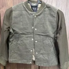 オリーブグリーン ボタンジャケット 120㌢