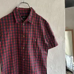 美品 A.P.C. 半袖 BD チェックシャツ APCのサムネイル