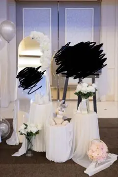 結婚式セット ウェルカムスペース ディスプレイスタンド 布 ロウソクライト