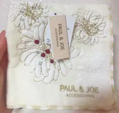 PAUL & JOE 花柄刺繍タオルハンカチ