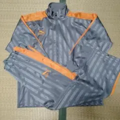 PUMA ジャージセットアップ Lサイズ グレー/オレンジ
