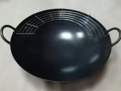 みらい様限度ですので。島本製作所エスエス 黒鉄中華鍋 36cm 両手鍋 揚げ物用のサムネイル