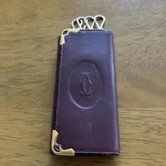 Cartier バーガンディ レザー キーケース 楽天市場】カルティエ Cartier L3001359 6連キーケース Must de