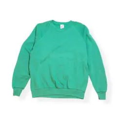 90s USA製 Jerzees スウェット ラグラン 短丈 グリーン