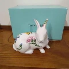 【か225】ティファニー　TIFFANY　貯金箱　 置物　ウサギのサムネイル