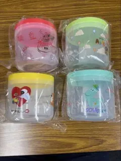 カラフルキャラクター容器セット 4個