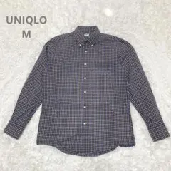 UNIQLO ユニクロ　チェック柄 長袖シャツ M ユニセックス　即日発送