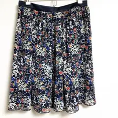美品　マッキントッシュフィロソフィー　花柄　膝丈スカート