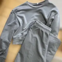 GU ウォッシュドスウェット　グレー スウェット セットアップ