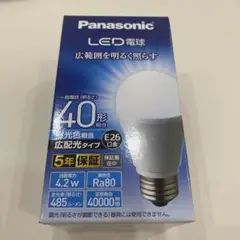 Panasonic LED電球 E26 4.2W 485lm Ra80