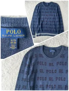 ボーイズサイズXL スエット 総柄 ブランドロゴ ポロ・ラルフローレン