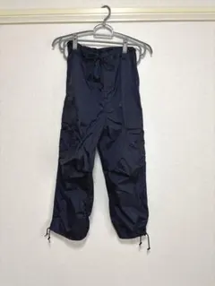 H BEAUTY&YOUTH クランキーカーゴパンツ ナイロンネイビー S 美品