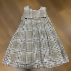 プティマイン 2wayスカラップ衿ジャンスカ　100 ワンピース　女の子　秋　春