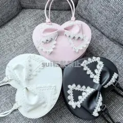 【受注限定 新品】眞白ありす ハートバッグ トート しまむら 黒 ブラック