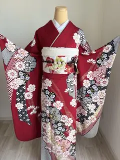⭐️可愛い振袖フルセット　正絹　成人式　総絞り