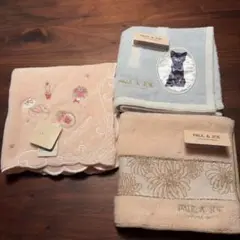 JILLSTUART PAUL & JOE タオルハンカチ 3枚セット