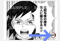 鬼滅の刃　冨岡義勇　ジャンプショップ　プレミア厶ブロマイド