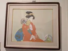 日本画・美人画の巨匠　上村松園　萩の露　女性初文化勲章受章 日本画・美人画の巨匠 上村松園 萩の露 女性初文化勲章受章 - メルカリ