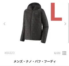 新品タグ付き　Patagonia メンズ Nano Puff Hoody L 黒