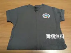 ミッキーマウス刺繍グレーTシャツ