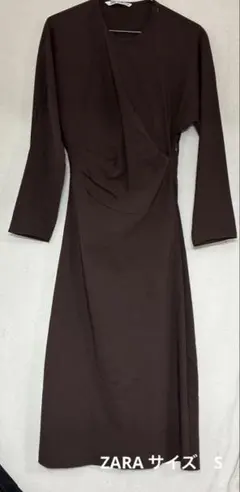 ZARA ブラウン　ワンピース　Sサイズ　美品！