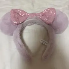 ミニーマウス風ピンクカチューシャ