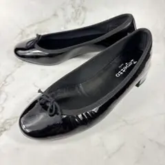 Repetto レペット エナメル パンプス ブラック 3cmヒール　25のサムネイル