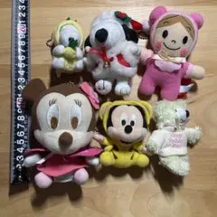 キーホルダー　まとめ売り　6点　ぬいぐるみ　マスコット　ディズニー　スヌーピー