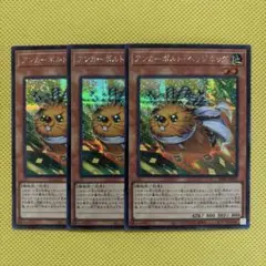遊戯王 アンカーボルト・ヘッジホッグ シークレット 3枚セット