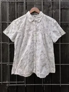 THEORIA JEANS 花柄 半袖シャツ ホワイト Mのサムネイル