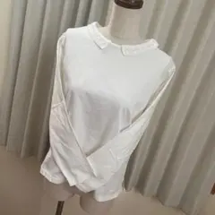 studio clip 白コットンシャツ長袖Mサイズ