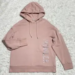 MONCLER・モンクレール・パーカー・ロゴプリント・ピンク・Lサイズ