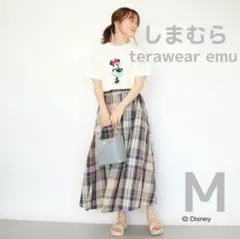 ✱ しまむら terawear emu チェック タックフレアスカート M ✱