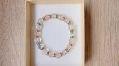 森脩焼（しんしゅうやき） 6粒入 ほっとブレス L ローズクォーツ(箱違) 森脩焼（しんしゅうやき） 6粒入 ほっとブレス L ローズクォーツ(箱違