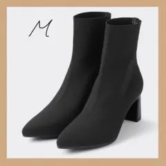 GU ポインテッドニットブーツ ブラック M