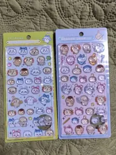 ちいかわ 第２弾 ボンボンドロップシール 2種　みんなポーズ　みんなニコニコ