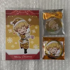 鬼滅の刃 我妻善逸 2021 クリスマス 缶バッジ オーナメント ポストカード
