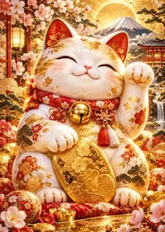 招き猫 アート 開運 ウォールデコ