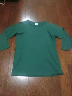 Champion T1011 七分袖　M　緑　MADE IN USAのサムネイル