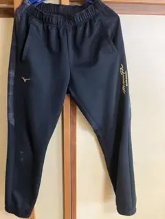 Mizuno Pro ジャージ パンツ ブラック ゴールド